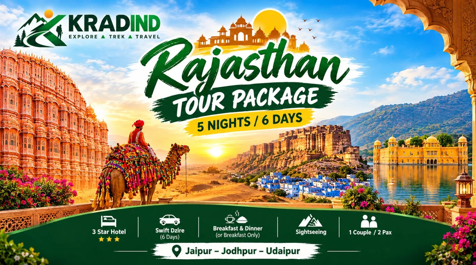 Rajasthan holiday destination by KRADIND